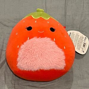 Scarlet the Strawberry with Fuzzy Belly 8" FTM Squishmallow
